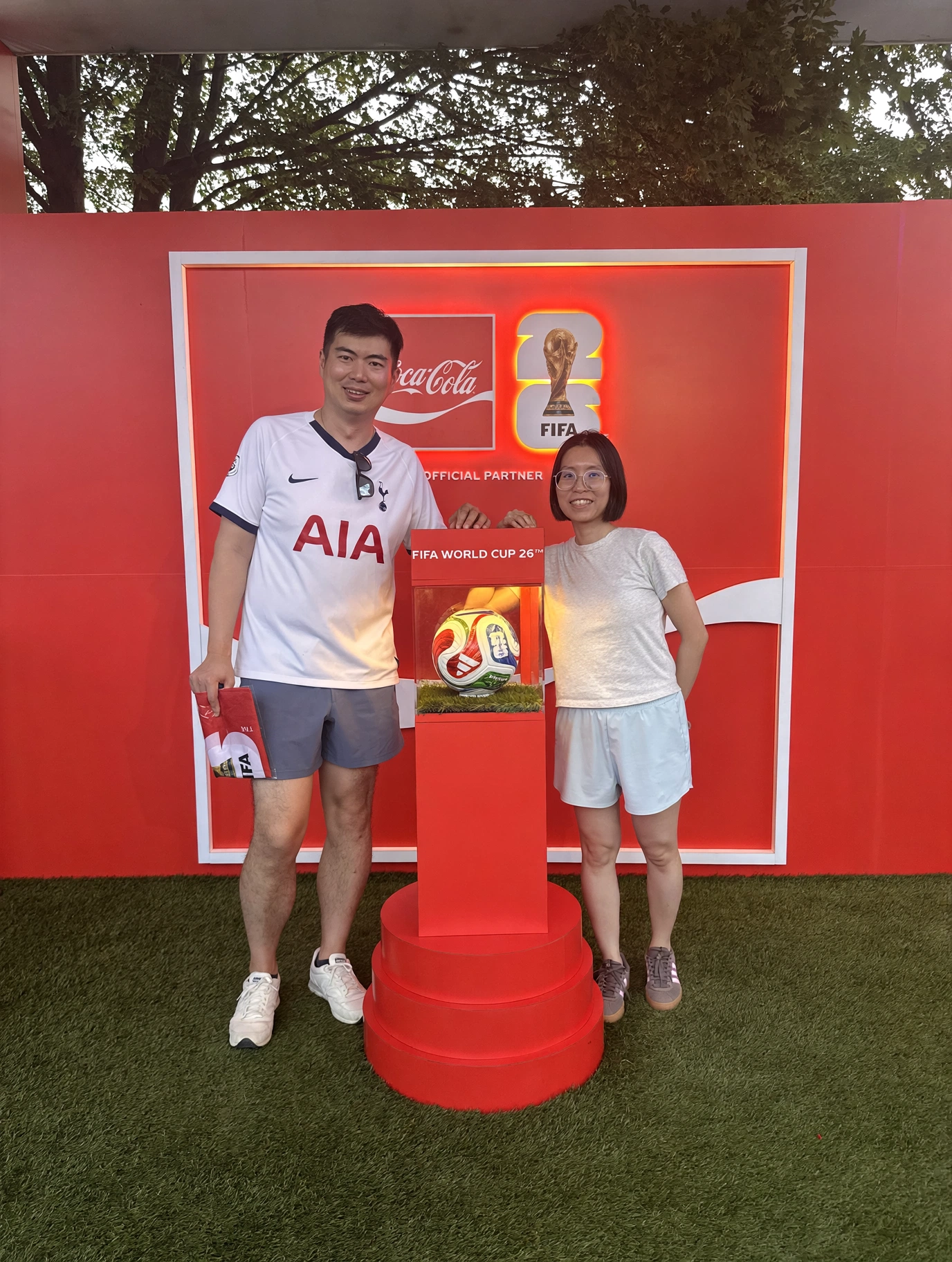 North London Clean founders at a FIFA World Cup 2026 fan event